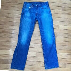Levis 514 Straight Fit Jeans Mens 32x32 Medium Wash Blue Denim Pants